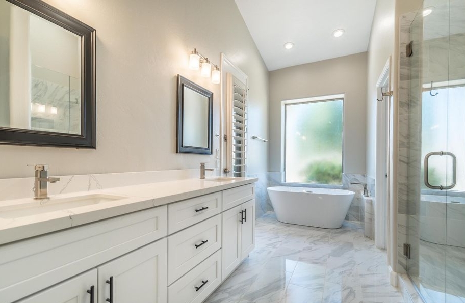 remodeled master bath photo